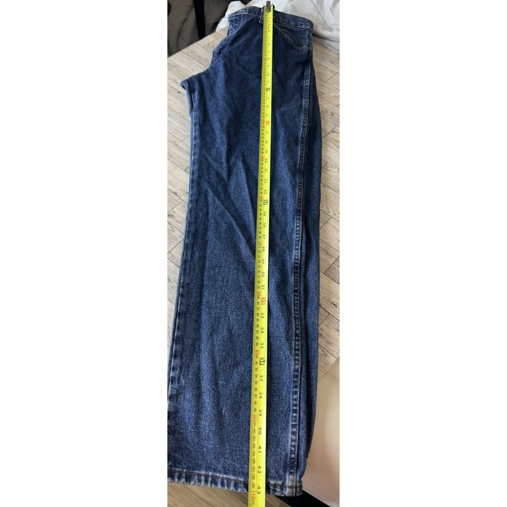 Men's Wrangler Jeans pants Size 34x32 Blue Denim Western Workwear Country - Picture 5 of 7